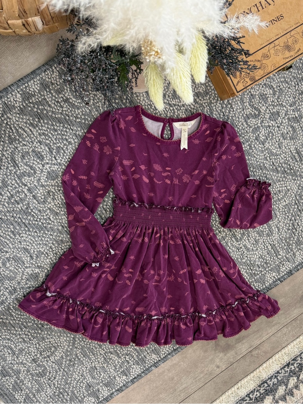Matilda Jane Girls Choose your own path Apple Cider Dress Size 4 Autumn Fall - Picture 9 of 16